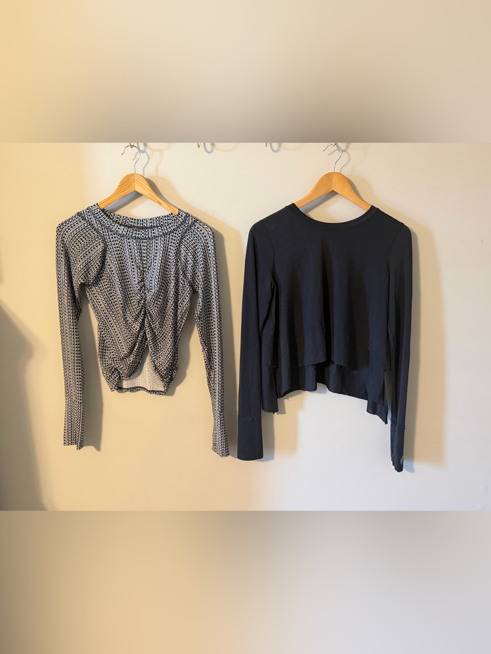 Free People Movement Workout Tops Bundle Size M Black Long Sleeve